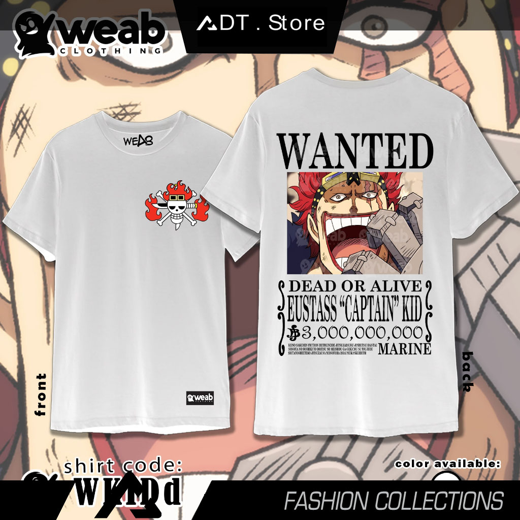 Áo thun hình WEAB CLOTHING ONE PIECE cực chất giá rẻ mẫu HOT bán chạy