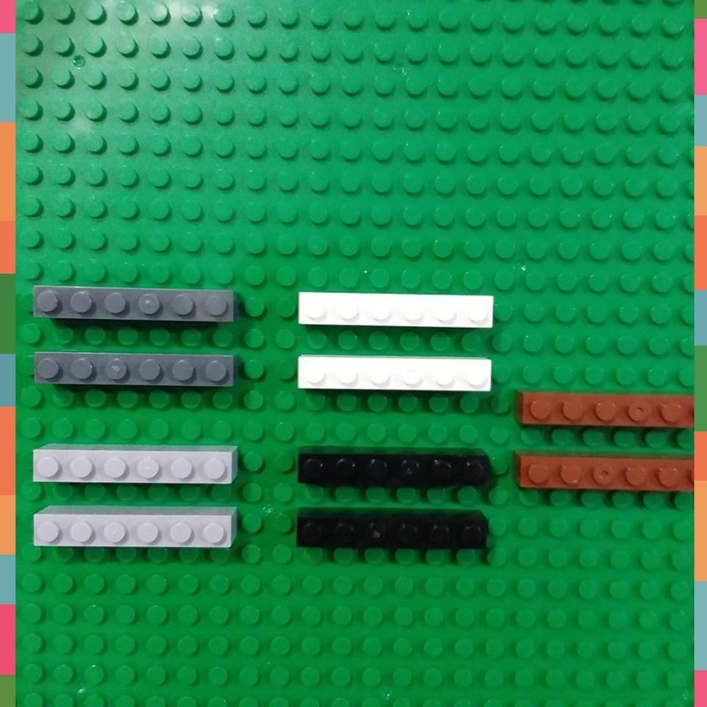 Đồ Chơi COMBO 100Gram Gạch 1x6x3(H) NO.037 - Phụ Kiện MOC Brick