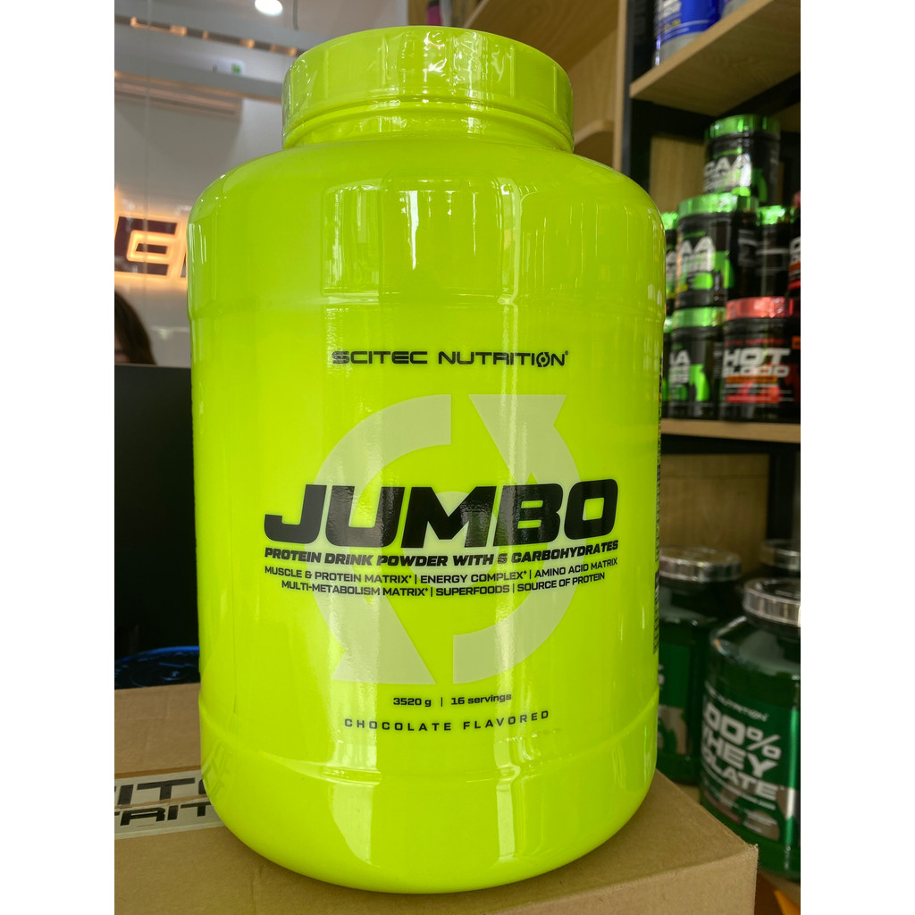 {MASS} JUMBO - Sữa tăng cân, tăng cơ Scitec Nutrition hộp 3520G (16 serving) - Chính hãng