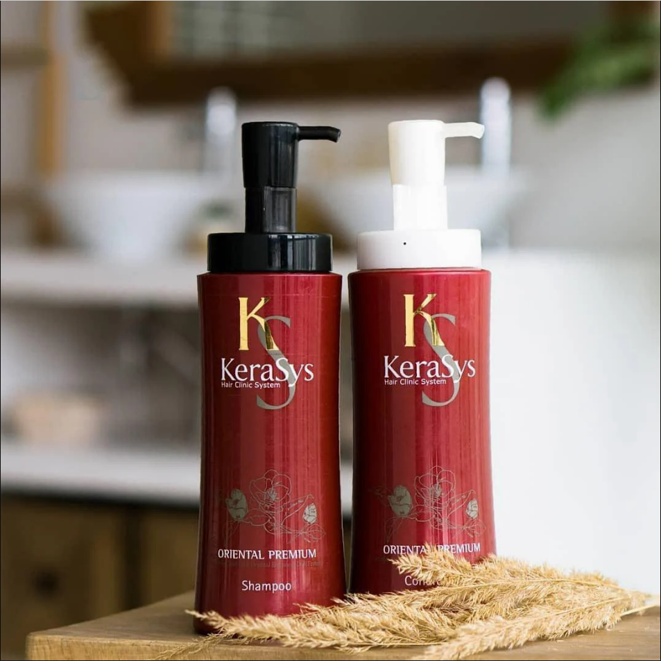 Dầu gội thảo dược phục hồi hư tổn Kerasys Oriental Premium Hàn Quốc giảm gãy rụng, kích thích mọc tóc 600ml