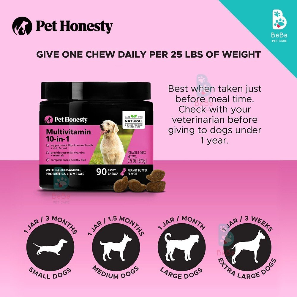 Bộ Sưu Tập PET HONESTY - Viên Nhai Dinh Dưỡng Chăm Sóc Toàn Diện Đề Kháng I Xương Khớp Cho Thú Cưng Mọi Lứa Tuổi