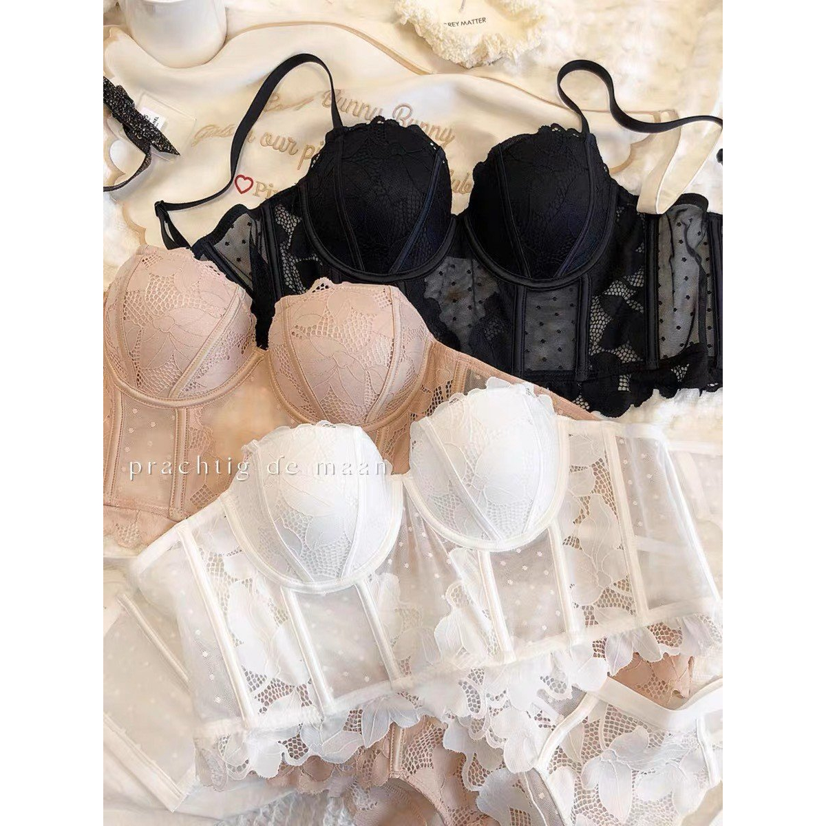 Áo Corset Push Up Ren 7 Xương Định Hình Nâng Ngực, Áo Bra Nữ Có Gọng Cup Ngực Đệm Mỏng Gợi Cảm