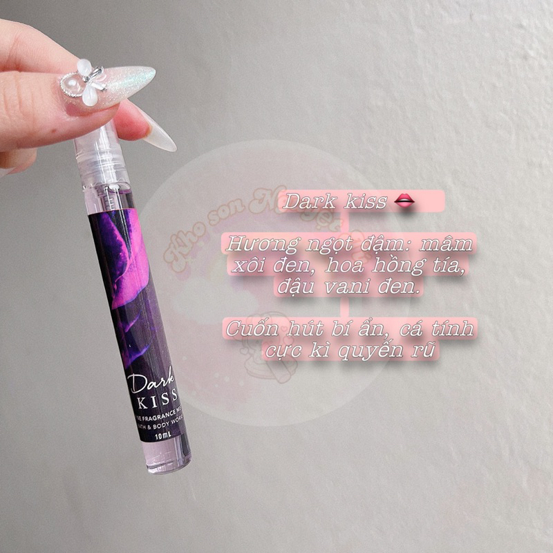 Bodymist chai chiết 10ml mùi hot trend