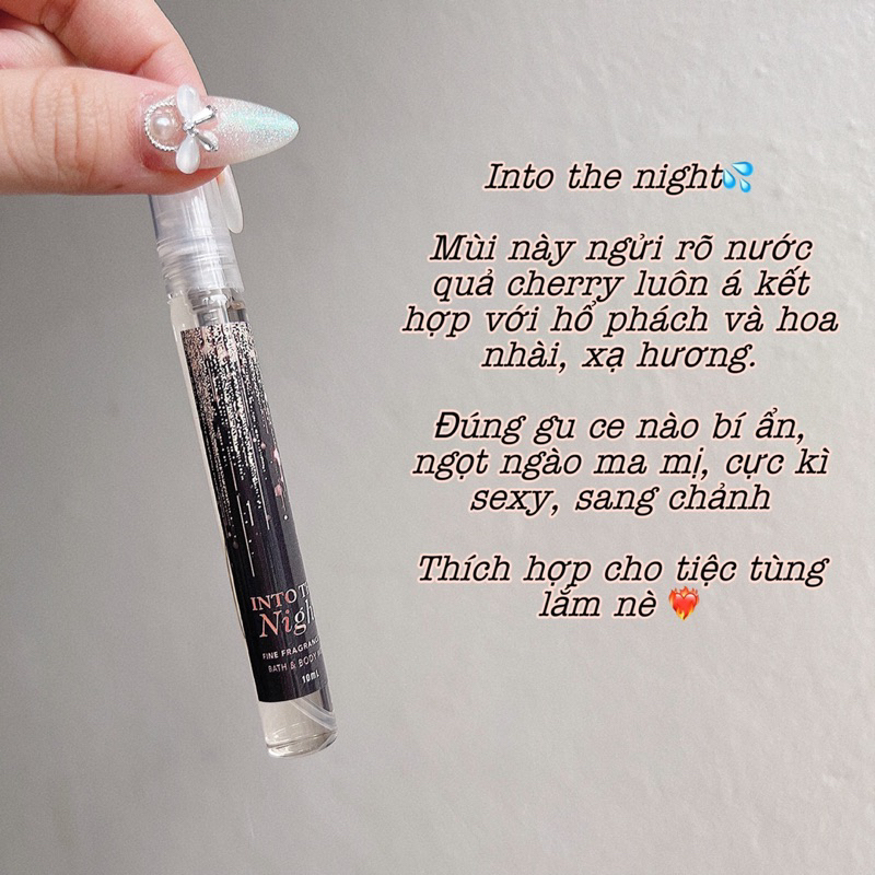 Bodymist chai chiết 10ml mùi hot trend