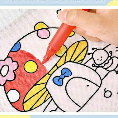 Túi vải tô màu DIY sáng tạo, quà tặng trải nghiệm dã ngoại cho bé