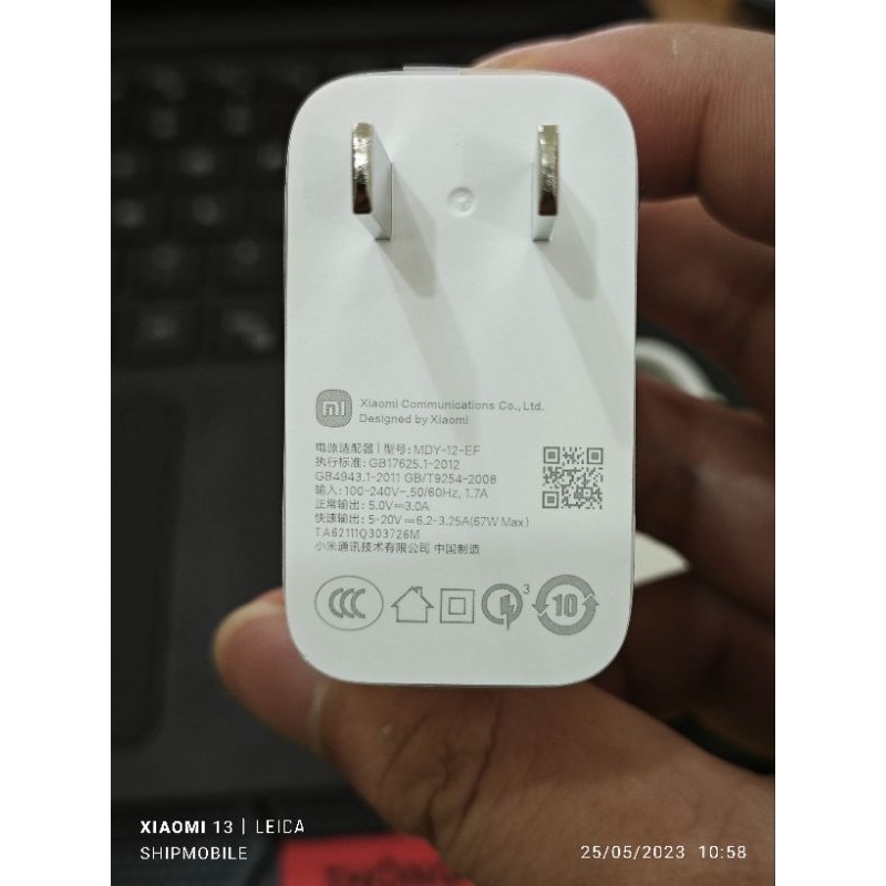 Bộ sạc cáp Xiaomi 67W chính hãng cho Mi 12 , Mi 13 , Mi Pad , Redmi K60