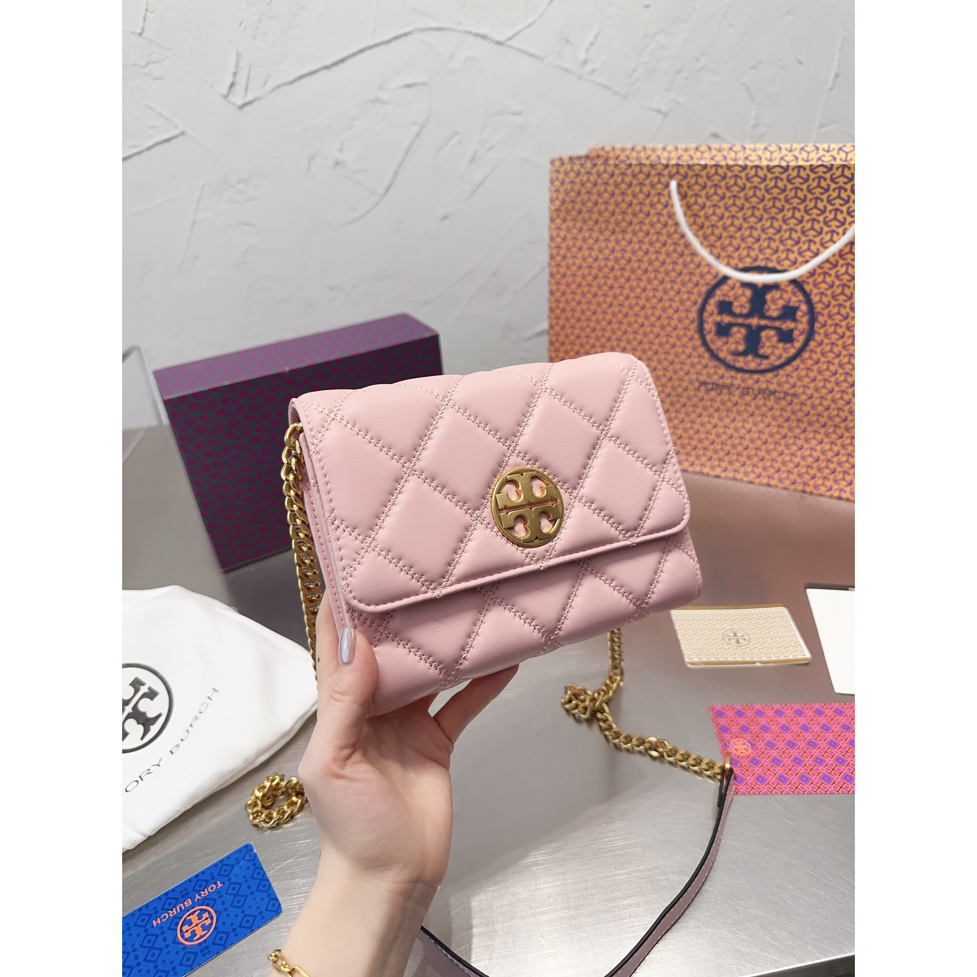 Túi xách Tory Burch đeo chéo da bò size 20cm cực đẹp