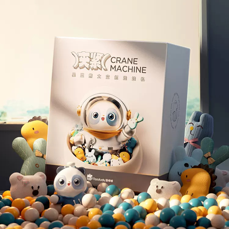 Máy Gắp Thú Mini Phi Hành Gia Kích Thước Lớn Có Nhạc, Đèn Bắt Mắt Có Sẵn Nhiều Thú Bông Cho Trẻ Thoả Sức Đam Mê