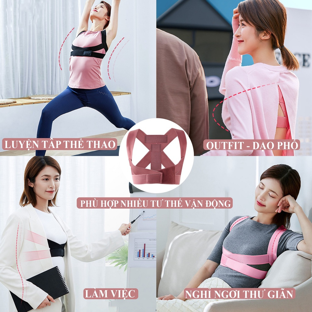 ĐAI CHỐNG GÙ LƯNG, ĐAI NÂNG BẢO VỆ VÒNG MỘT SAMEPEAK _ Định Hình Thẳng Lưng Tập Gym Yoga Fitness