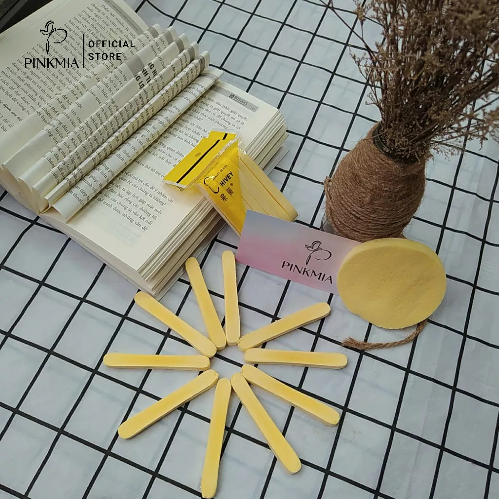 Gói Bông Mút Bọt Biển Rửa Mặt Chivey Chính Hãng Màu Vàng
