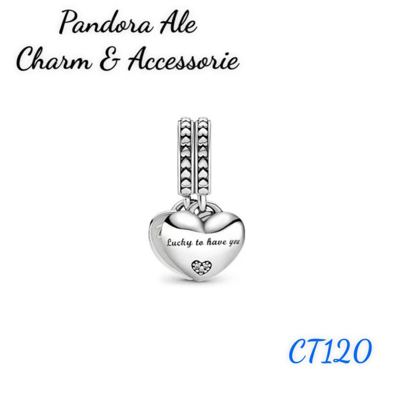 PAN ALE CHARM TREO HÌNH TIM GHÉP ĐÔI