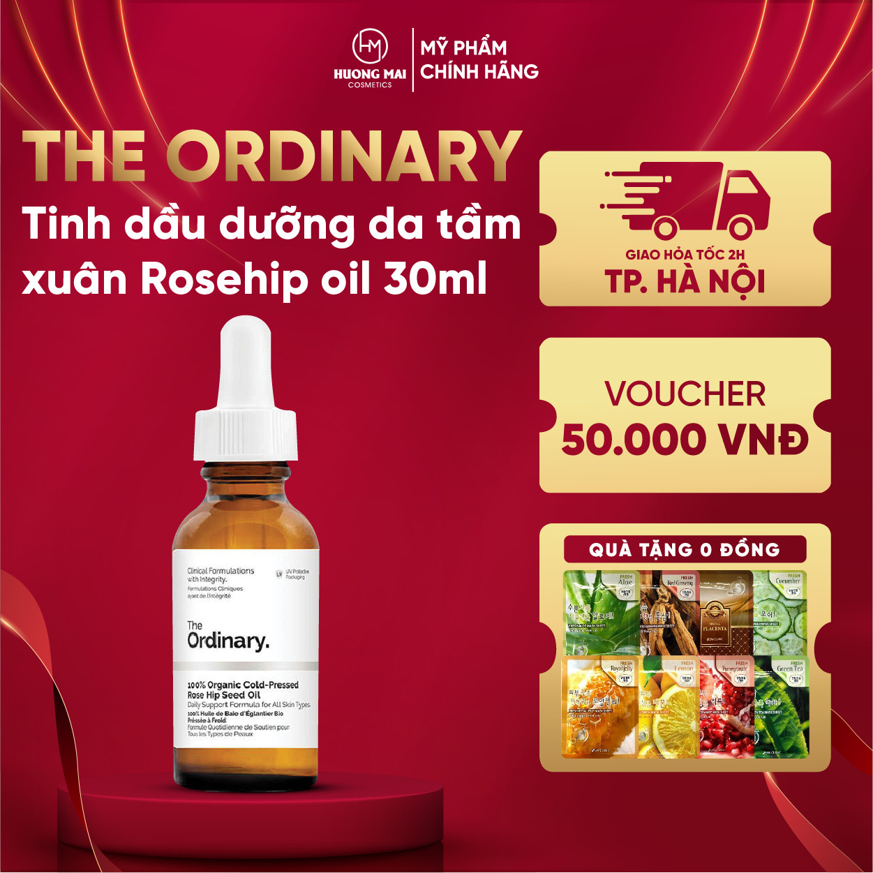 The Ordinary - Tinh dầu dưỡng da tầm xuân Rosehip oil 30ml