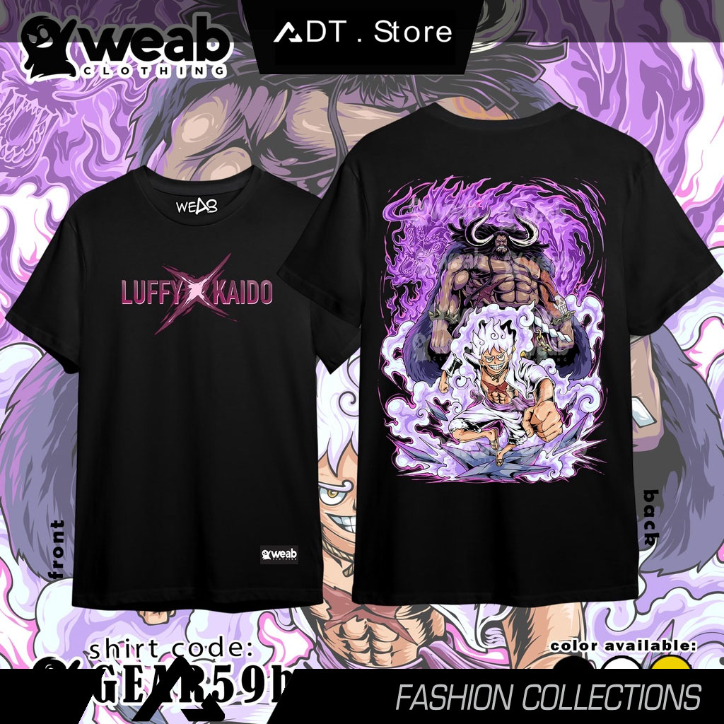 Áo thun hình WEAB CLOTHING ONE PIECE cực chất giá rẻ mẫu HOT bán chạy