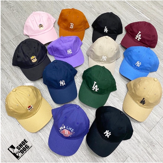 Nón MLB lưỡi trai màu đen chữ NY trắng sành điệu