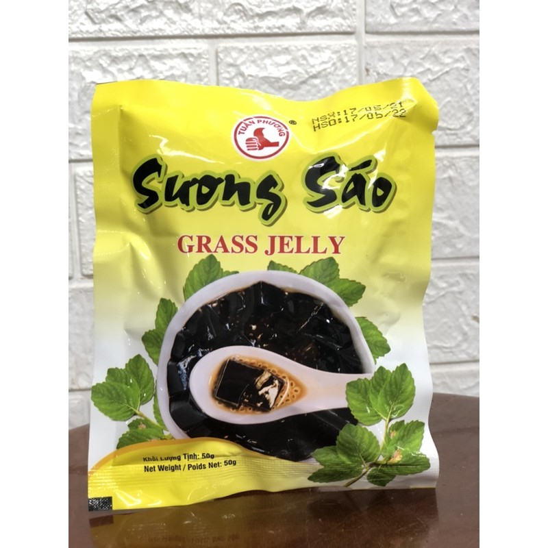 Bột Thạch Sương Sáo Đen/ Trắng 50g -  Bột Thạch Sương Sáo gói 50g