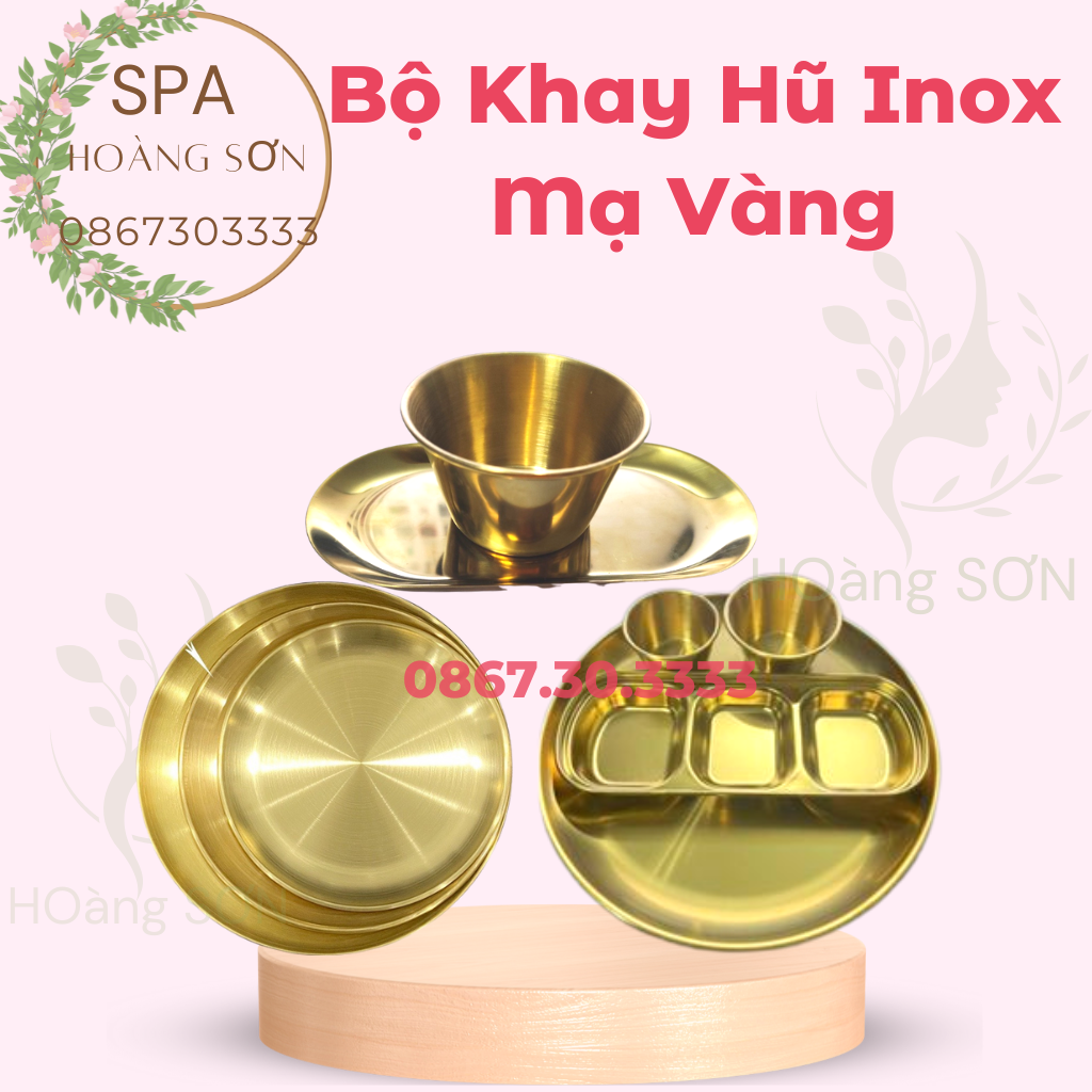 Bát Mạ Vàng,Khay Inox Đĩa Tròn Inox| Khay Chữ Nhật, Hũ Đựng Bông Đựng Dụng Cụ. Dùng Trong Thẩm Mỹ Y Tế,