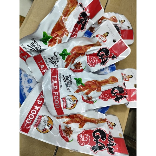 Combo 10 chân gà cay Tứ Xuyên siêu ngon 50gr - Chân gà ủ vị cay siêu to hãng TAP food 50gr