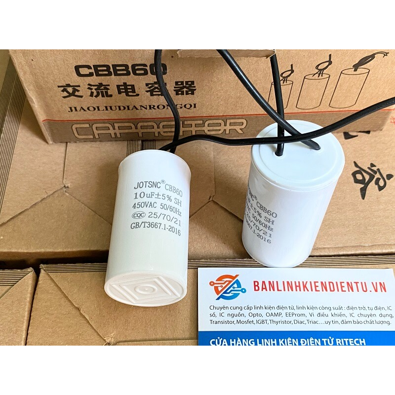 Tụ khởi động CBB60 10uF 450V