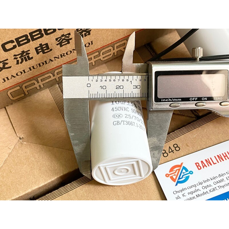 Tụ khởi động CBB60 10uF 450V