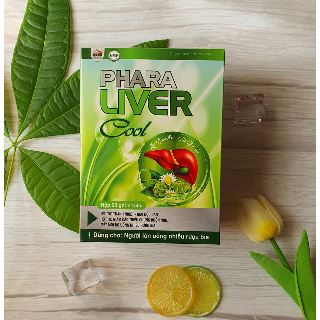 Nước uống giải rượu Phara Liver Cool giúp thanh nhiệt, giải độc gan, giúp tỉnh táo nhanh chóng , chống buồn nôn