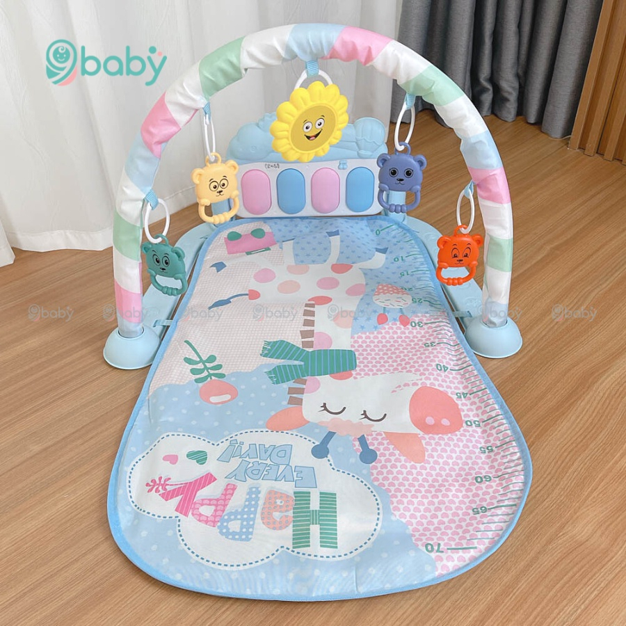 Thảm nhạc cho bé sơ sinh nằm chơi Piano Gym BABY đồ chơi cho bé vận động 4 giác quan thông minh hươu xanh