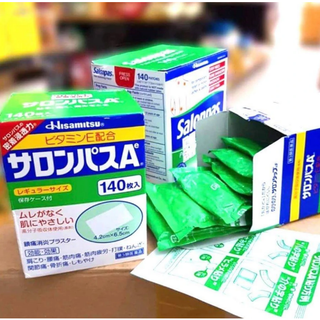 Cao dán Salonpas Hisamitsu Nhật hộp 140 miếng