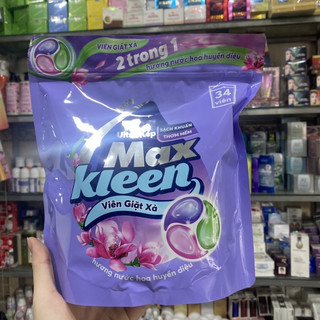 Túi viên giặt xả maxkleen 2 trong 1