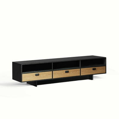 HENRY, Kệ TV 3 ngăn kéo hiện đại TVD_057, 200x40x45cm, Scandi Home