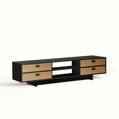 HENRY, Kệ TV 4 ngăn kéo hiện đại TVD_056, 200x40x45cm, Scandi Home
