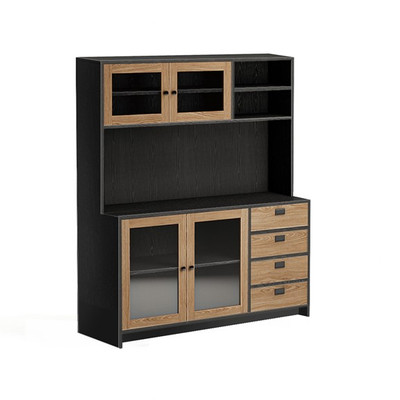 HENRY, Kệ phòng bếp 4 ngăn kéo KIT_021, 140x50x170cm, Scandi Home