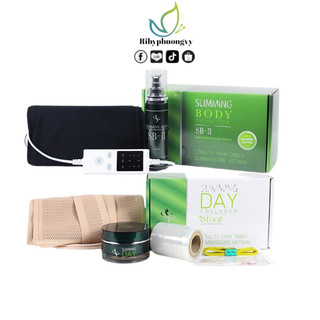 Combo Slimming body ủ nóng thải mỡ - slimming day collagen định hình eo thon - mờ thâm rạn