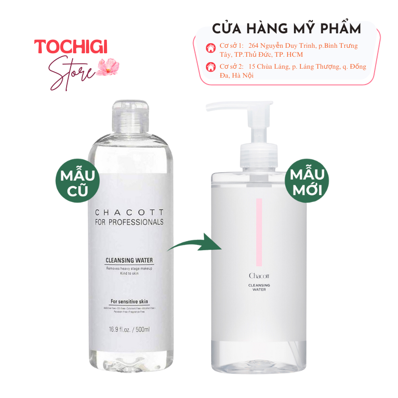 Nước tẩy trang Chacott For Professionals Nhật Bản 500ml