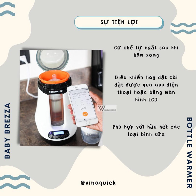 MÁY HÂM SỮA THÔNG MINH BABY BREZZA