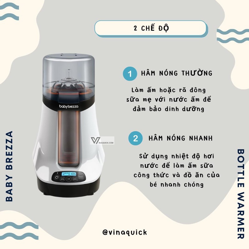 MÁY HÂM SỮA THÔNG MINH BABY BREZZA