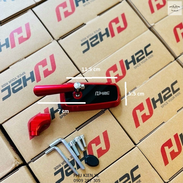Gương H2C Chân Ngắn Cho Xe Vespa Honda Và Các Dòng Khác
