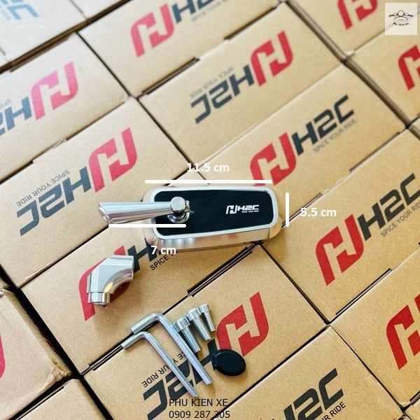 Gương H2C Chân Ngắn Cho Xe Vespa Honda Và Các Dòng Khác