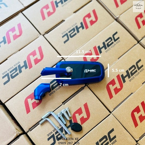 Gương H2C Chân Ngắn Cho Xe Vespa Honda Và Các Dòng Khác