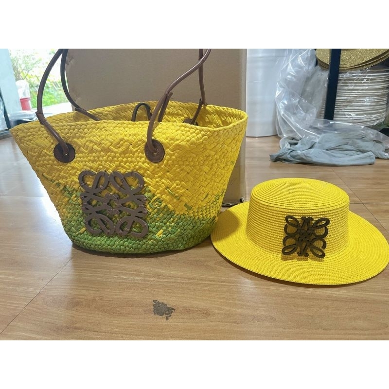 Túi cói túi mây tre mặt sao tua rua cực xinh