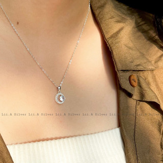Dây chuyền bạc nữ Trăng đá Lii.A Silver