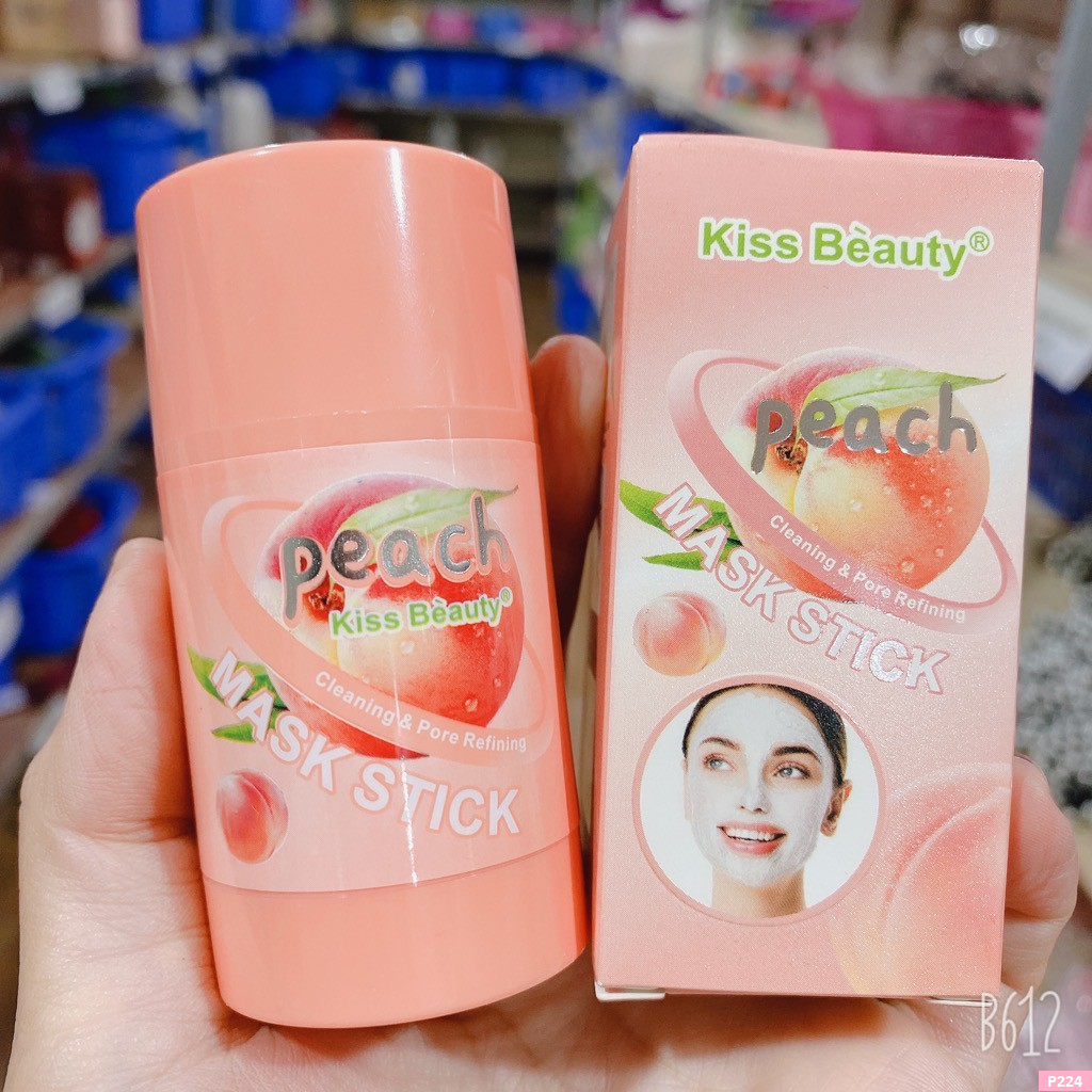 Mặt nạ dạng lăn Peach đào của kissbeauty trắng da