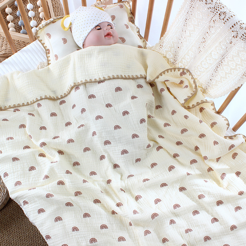 Khăn tắm xô muslin cho bé cao cấp 4 lớp, size 100cm x 100cm, khăn đa năng dùng làm chăn đắp, khăn quấn cho bé sơ sinh