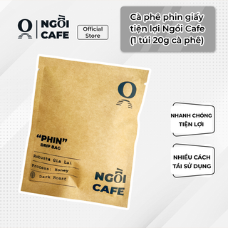 Cà phê phin giấy tiện lợi Ngồi Cafe (1 gói 20g cà phê)