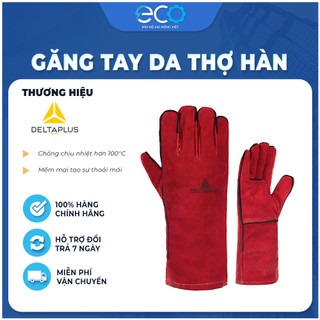 Găng tay hàn Deltaplus CA615K chính hãng Pháp, chịu nhiệt, chống tia lửa, mảng văng kim loại