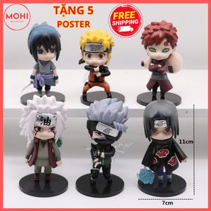 Bộ 6 mô hình Naruto, Itachi, Sasuke, Kakashi... Siêu Đẹp