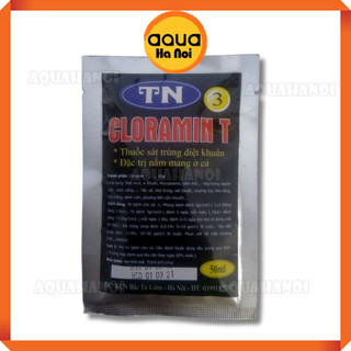Cloramin T 50g diệt khuẩn, nấm mang, ký sinh trùng cho hồ thủy sinh cá cảnh