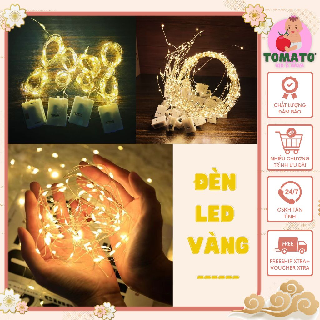 Bộ đèn LED vàng 3 chế độ nháy