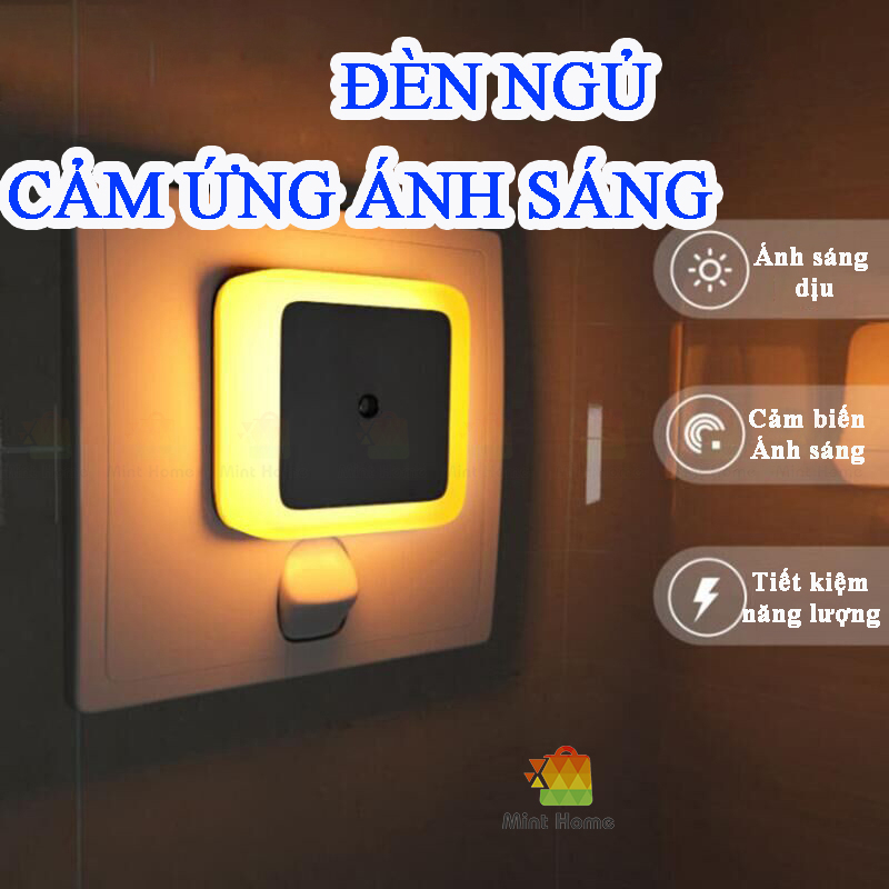 Đèn ngủ led cảm ứng cảm biến tự động tắt mở ánh sáng khi trời tối không dây, gắn cầu thang, treo tường nhà bếp phòng tắm | BigBuy360 - bigbuy360.vn