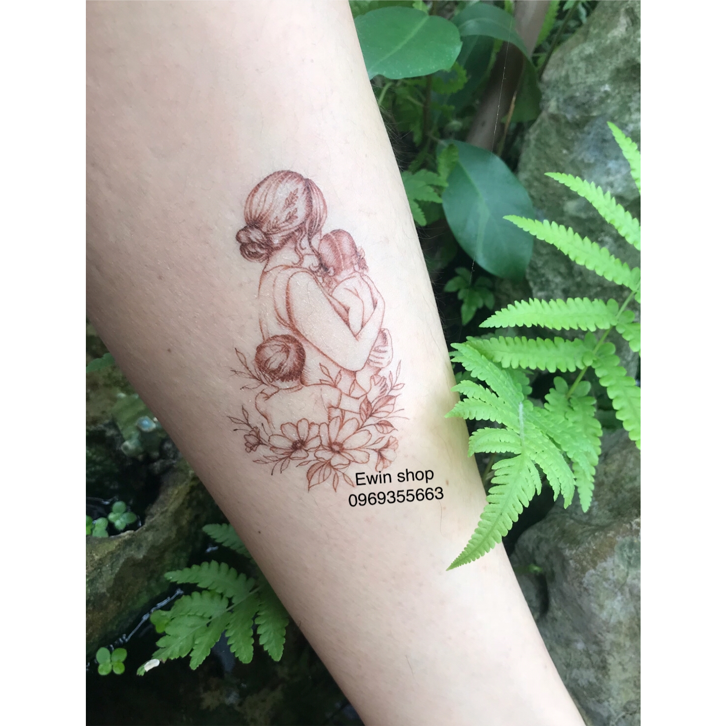 Hình Xăm Dán Mẹ Con