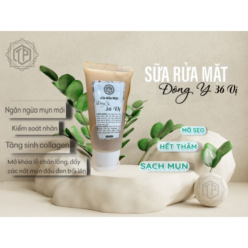 Sữa rữa mặt 36 vị đông y 100gr handmade