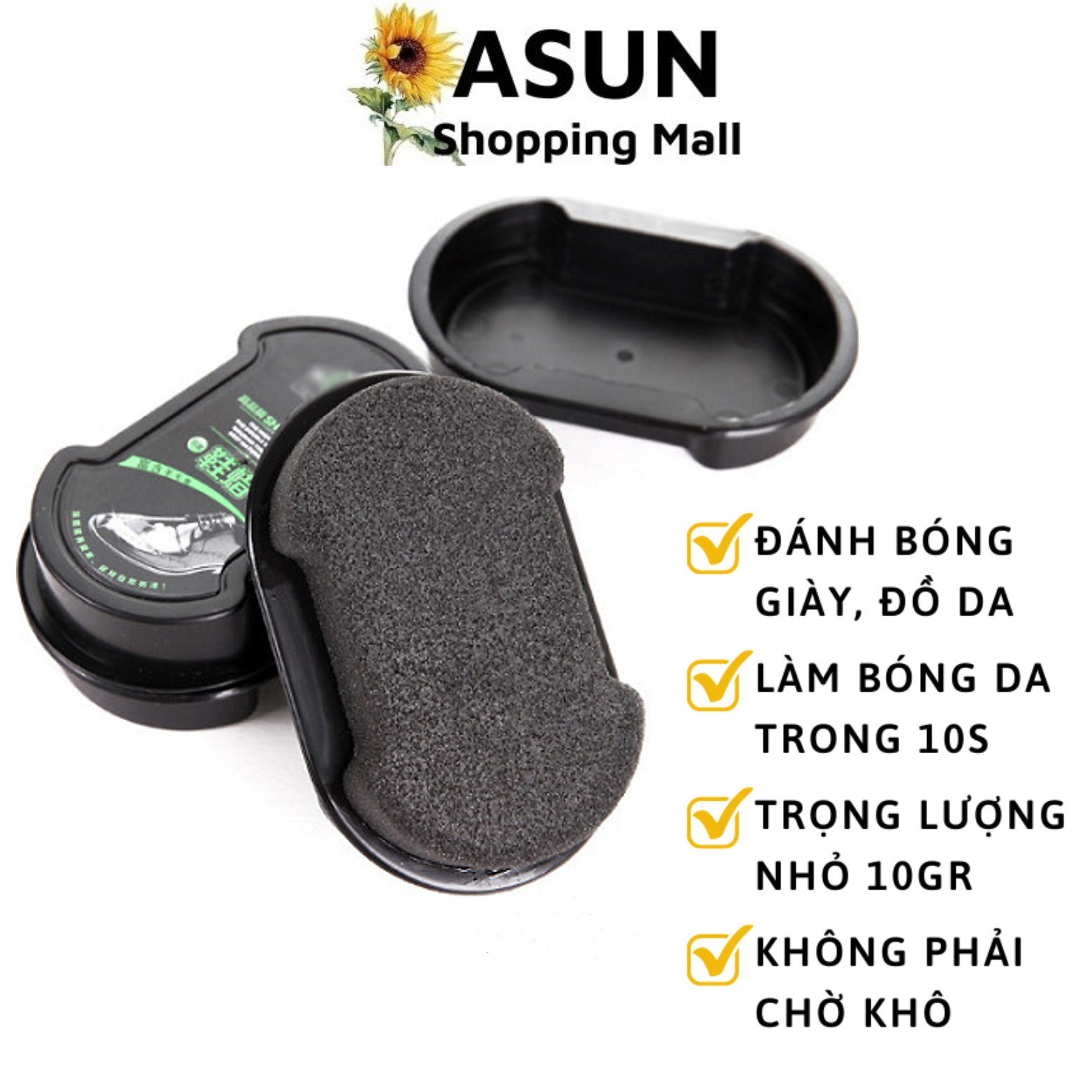 Xi Mút Đánh Bóng Giày Da, Túi Xách, Đồ Da Nhỏ Gọn, Nhanh Chóng &amp; Tiện Lợi